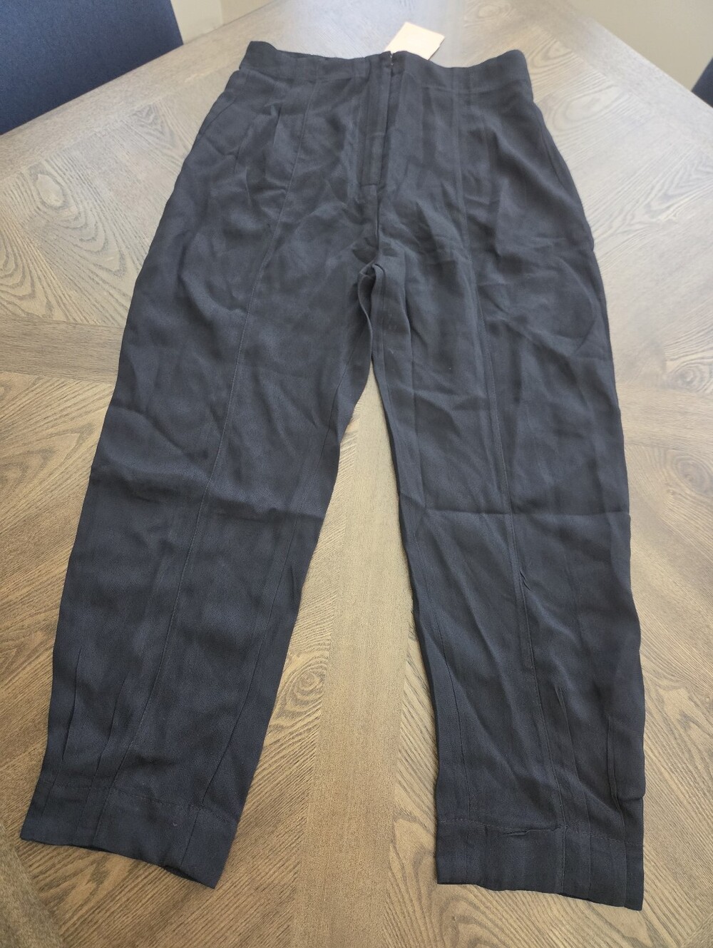 Le Blog NWT Calça Lygia Tailored Trouser in Black sz LRG 10 12